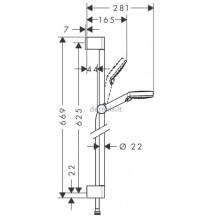 Dušo komplektas Hansgrohe Crometta 26532400