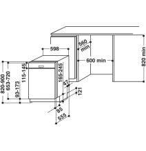 Įmontuojama indaplovė Whirlpool WBO 3T341 P X