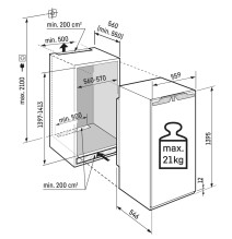Įmontuojamas šaldytuvas Liebherr IRBd 4550