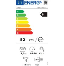 Skalbimo mašina Candy CSTG 37TMCE/1-S