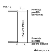 Įmontuojamas šaldytuvas Bosch KIF81HOD0