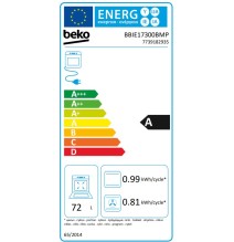 Įmontuojama orkaitė Beko BBIE17300BMP