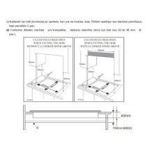 Įmontuojama dujinė domino kaitlentė Allenzi KGH-3022C