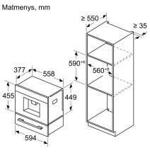 Įmontuojamas automatinis kavos aparatas Bosch CTL7181W0