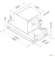 Įmontuojamas gartraukis NOVY 811 Mini Pure line