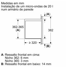 Įmontuojama mikrobangų krosnelė Bosch BEL623MS3