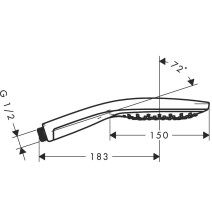 Rankinis dušas Hansgrohe Raindance Select S 28588000