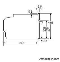 Įmontuojama kompaktiška orkaitė Siemens CB734G1B1