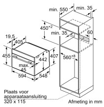 Įmontuojama kompaktiška orkaitė Siemens CB734G1B1