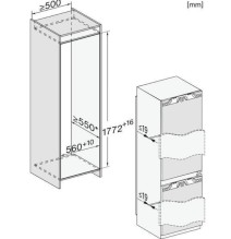 Įmontuojamas šaldytuvas Miele KFN 7744 E