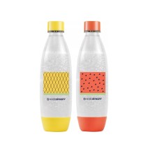 Gėrimų gazavimo aparato SodaStream vandens buteliai Fuse, 1l, 2 vnt, arbūzas/ananasas