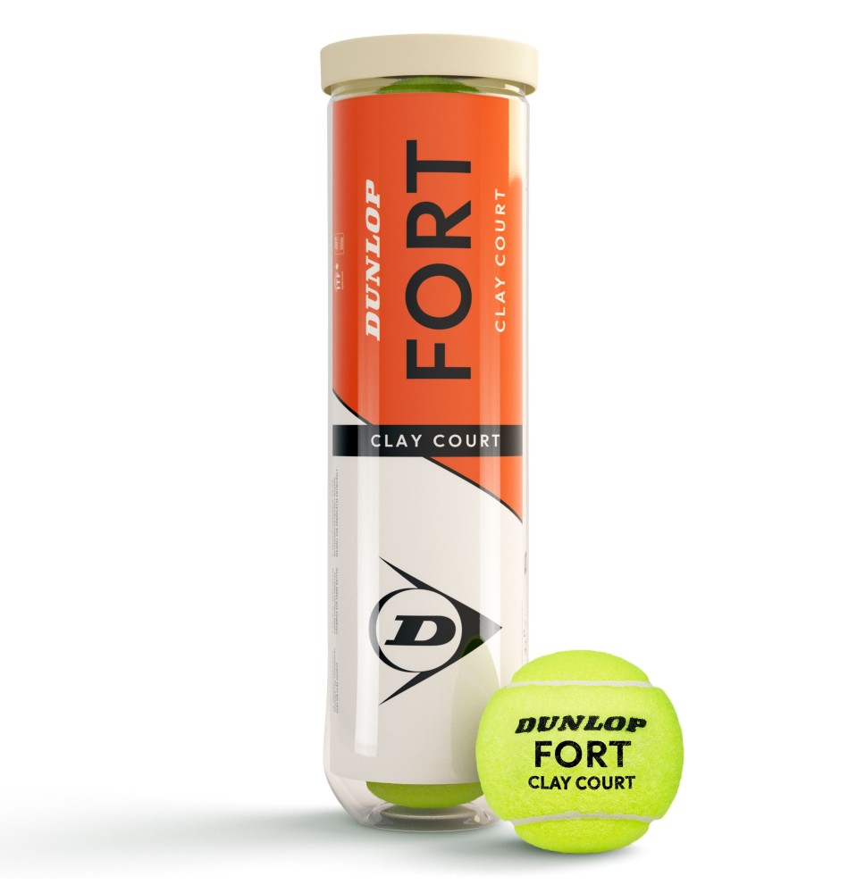 Teniso kamuol. DUNLOP FORT CLAY COURT 4-tube ITF