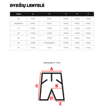 Vyriški juodi chinos šortai Kolin