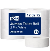 Tualetinis popierius TORK ADVANCED JUMBO T1,120272, 2 sl, 9.7 cm x 360 m, balta sp.