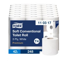 Tualetinis popierius TORK PREMIUM EXTRA SOFT T4, 110317,  9.9cmx34.72m, 3 sl., 6 vnt./pak.