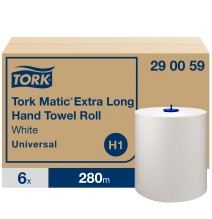 Popieriniai rankšluoščiai TORK UNIVERSAL H1, 290059, 1 sl., 1220 serv., 21 cm x 280 m, balta sp.