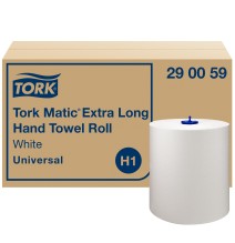 Popieriniai rankšluoščiai TORK UNIVERSAL H1, 290059, 1 sl., 1220 serv., 21 cm x 280 m, balta sp.