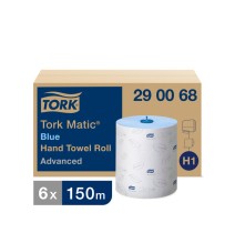 Popieriniai rankšluosčiai TORK H1 Advanced Matic, 2 sl., 150 m, mėlyna sp., 290068