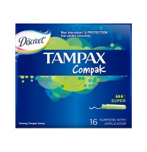 Tamponai TAMPAX Compak Super, 16 vnt.