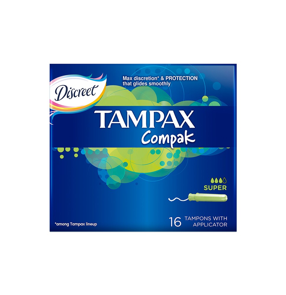 Tamponai TAMPAX Compak Super, 16 vnt.