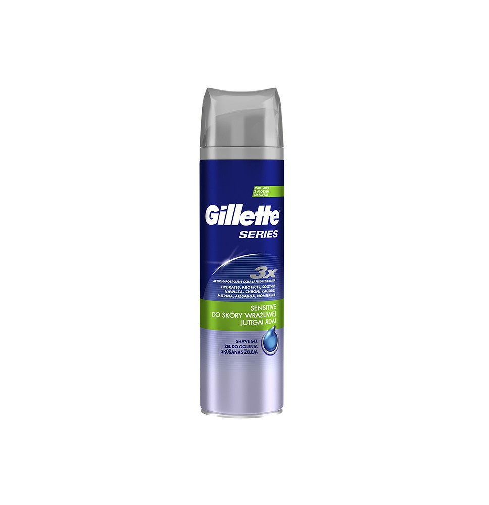 Skutimosi gelis GILLETTE Series Sensitive, 200 ml