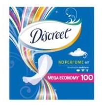 Higieniniai įklotai DISCREET Air, 100 vnt.