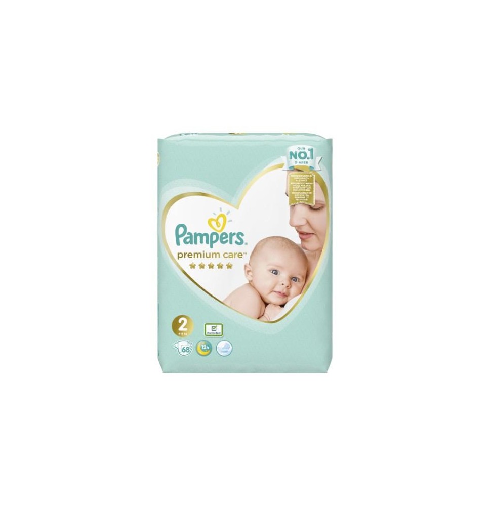 Sauskelnės PAMPERS Premium Care, Value Pack 2 dydis, 68 vnt.