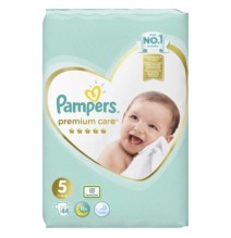 Sauskelnės PAMPERS Premium Care, Value Pack 5 dydis, 44 vnt.