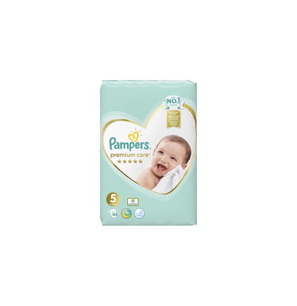 Sauskelnės PAMPERS Premium Care, Value Pack 5 dydis, 44 vnt.