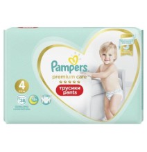 Sauskelnės PAMPERS Premium Pants, Value Pack,4 dydis, 38 vnt.