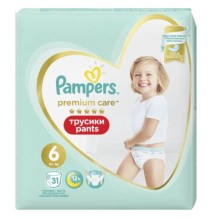 Sauskelnės PAMPERS Premium Pants, Value Pack,6 dydis, 31 vnt.