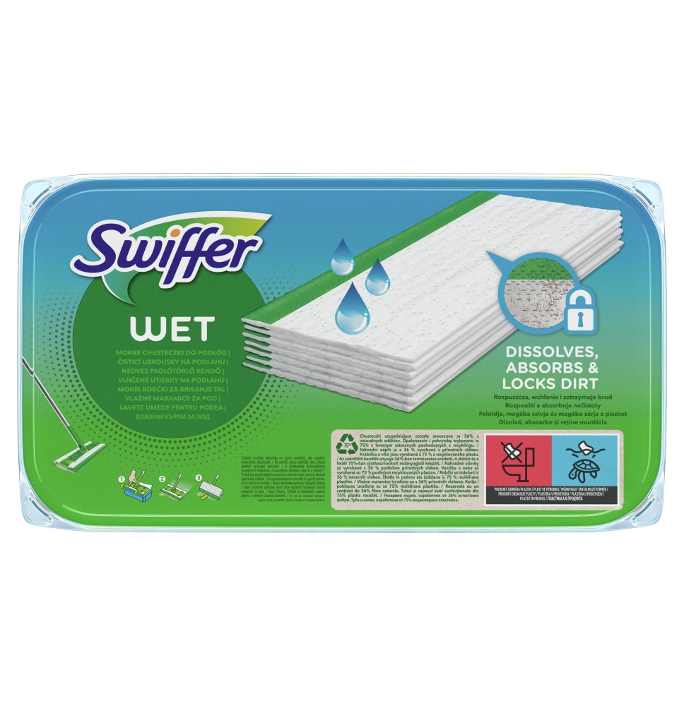 Swiffer Sweeper šlapios šluostės, papildymas 10vnt