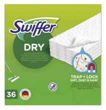 Swiffer Sweeper sausos šluostės, papildymas 36vnt