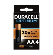 Baterijos DURACELL Optimum, AA, 4 vnt.