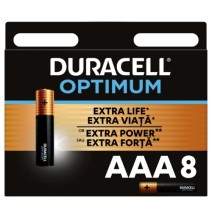 Baterijos DURACELL Optimum, AAA, 8 vnt.