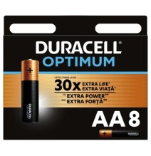 Baterijos DURACELL Optimum, AA, 8 vnt.