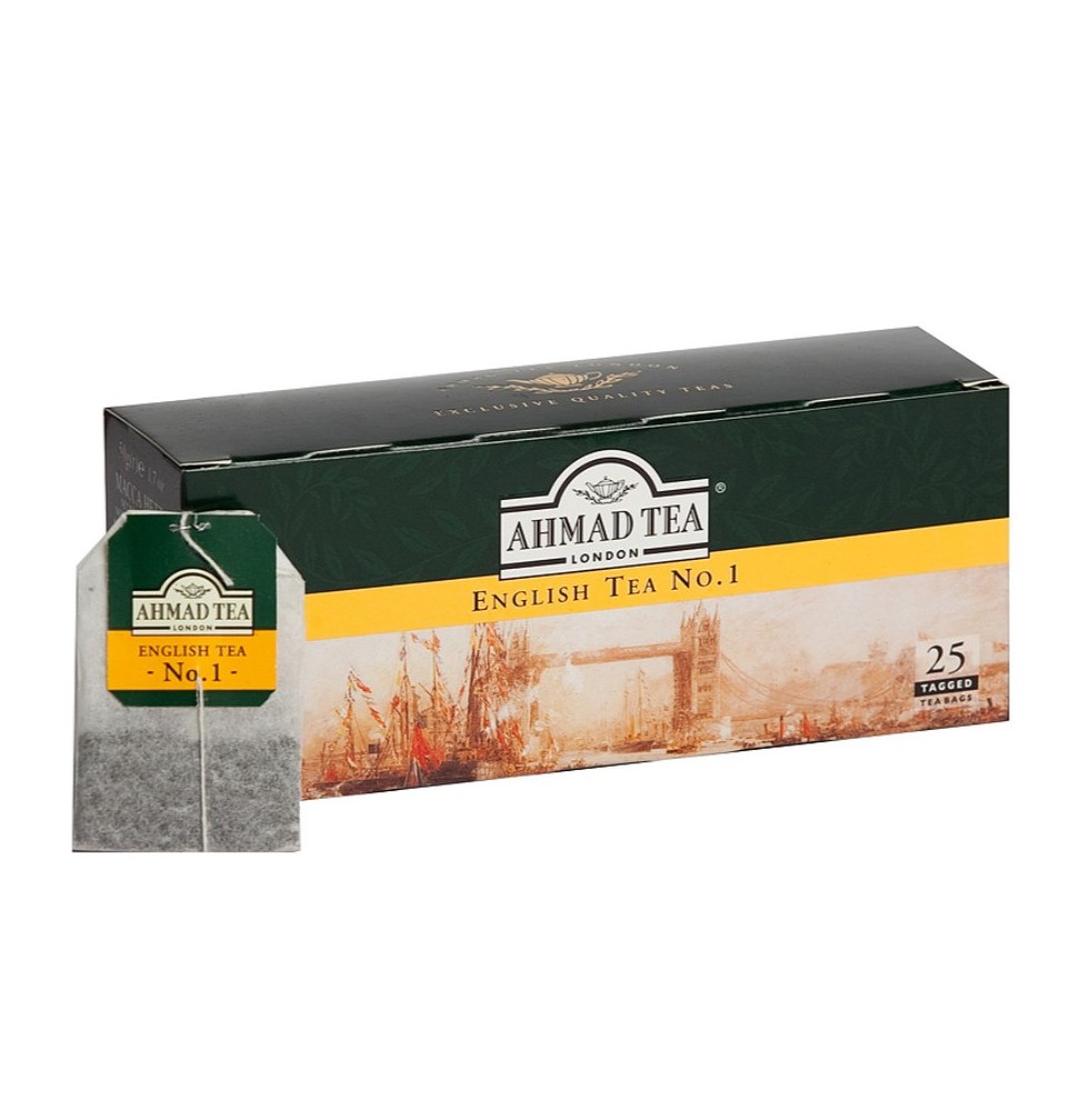 Arbata AHMAD ENGLISH TEA No.1, maišeliuose, 25vnt