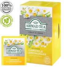 Žolelių arbata AHMAD CAMOMILE & LEMONGRASS 20 vokelių po 1,5g