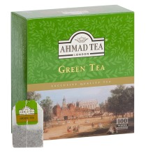 Žalioji arbata AHMAD GREEN TEA, maišeliuose, 100 vnt.