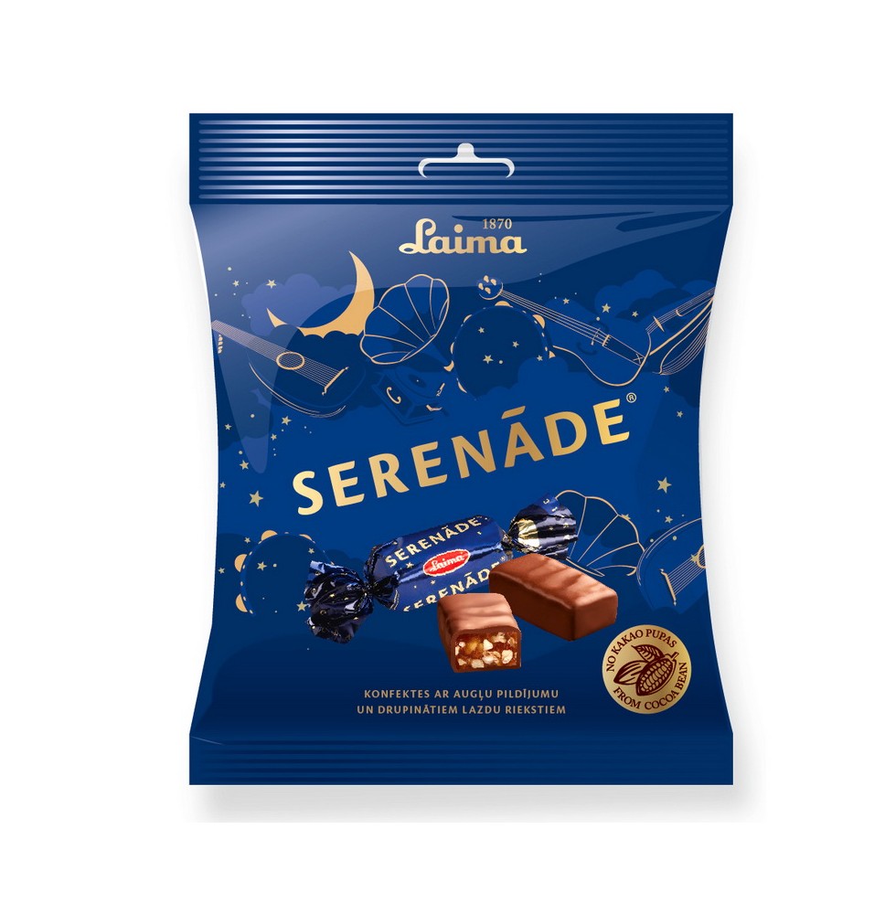 Šokoladiniai saldainiai LAIMA SERENADE, 160 g