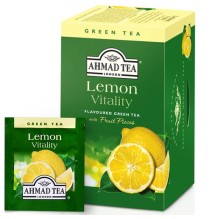 Arbata AHMAD ALU GREEN LEMON TEA, 20 vokelių su siūlu