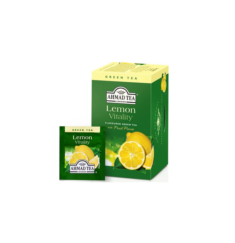 Arbata AHMAD ALU GREEN LEMON TEA, 20 vokelių su siūlu