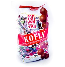 Saldainiai KOFLI - kavos pupelės aplietos šokoladu, 1 kg