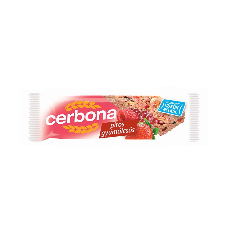 Javainių batonėlis CERBONA Red fruits, 20 g