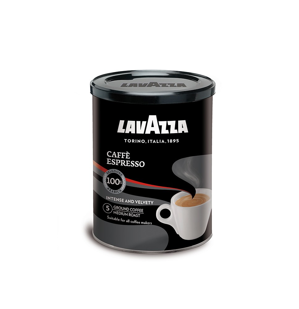 Kava LAVAZZA Espresso, malta, 250 g, metalinėje dėžutėje