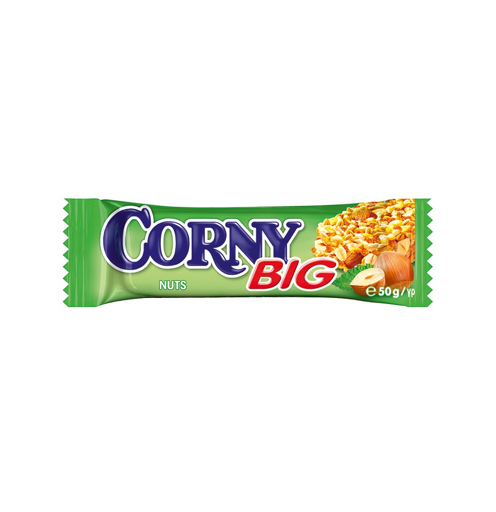 Javainių batonėlis CORNY BIG, lazdynų riešutų, 50 g