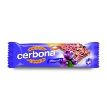 Javainių batonėlis CERBONA Blueberry, su jogurtiniu glaistu, 20 g