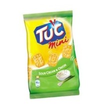 Krekeriai TUC Mini, su grietine ir svogūnu, 100 g