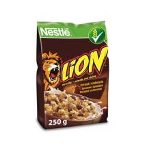 Javų dribsniai NESTLE Lion, su šokoladu ir karamele, 250 g