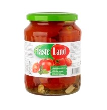 Marinuoti pomidorai TASTE LAND, raudoni, 660 g / 360 g